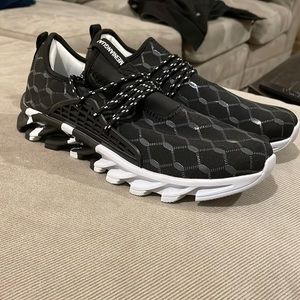 Black running shoes